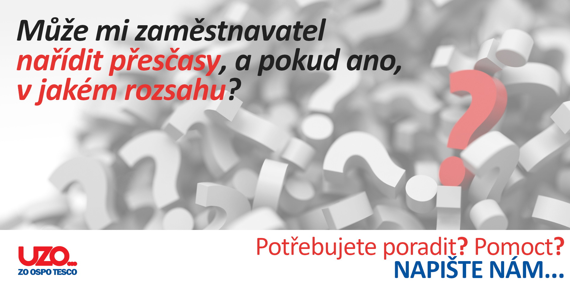 PORADNA: Může mi zaměstnavatel nařídit přesčasy, a pokud ano, v jakém rozsahu?