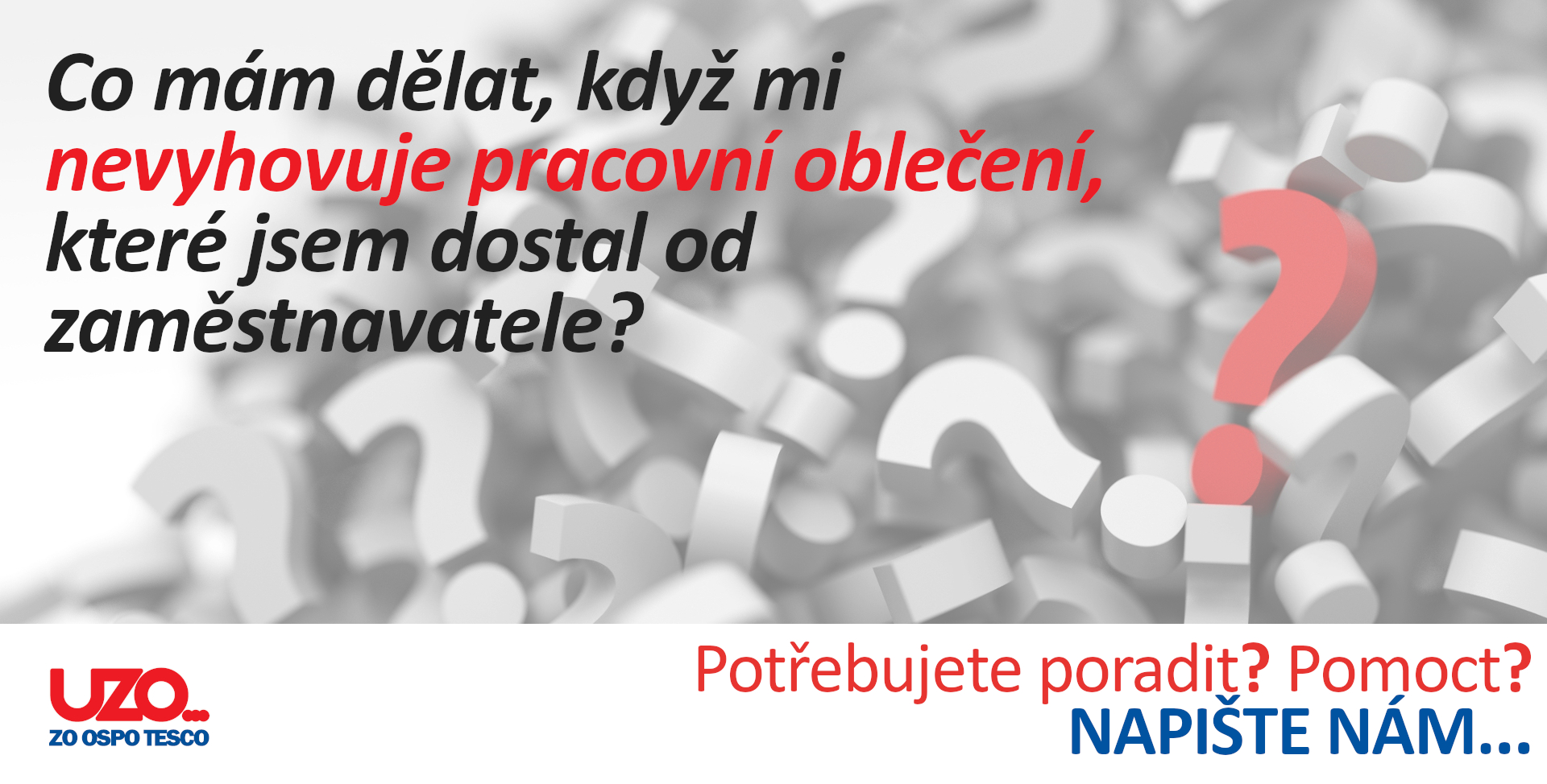 PORADNA: Co mám dělat, když mi nevyhovuje pracovní oblečení, které jsem dostal od zaměstnavatele?
